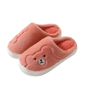 Schlussverkauf Baumwollschuhe Damen Winter weiche Unterseite warm flauschig plüsch flauschig Indoor Home Schuhe für Unisex