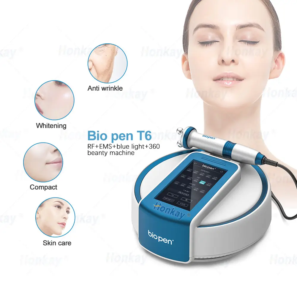 Bio pen t6 lifting facial, massagem facial para terapia de massagem, anti envelhecimento, controle de óleo para rosto, terapia de gordura, ems