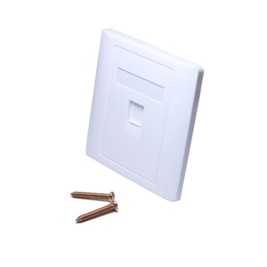 <span class=keywords><strong>RJ45</strong></span> LAN Plaque murale 86 Type 5e <span class=keywords><strong>Catégorie</strong></span> 6 <span class=keywords><strong>Rj45</strong></span> Web Port Socket Prise murale Compact Single Gang 86*86mm Panneau Plaque murale - Product Image 1