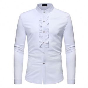 2026 Ruizi High Quality <strong>Mandarin</strong> <strong>Collar</strong> Decorated Placket Cotton Waiter Men Shirts Women's <strong>Jacket</strong> - Product Image 1