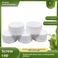 Tapa de rosca universal 38/410 en stock del fabricante para botellas cosméticas, tapa de barril de galón, tapa de sellado de plástico