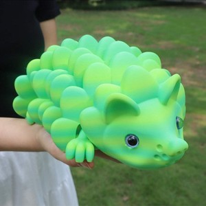 Juguete de simulación de animal de plástico con impresión 3D, con diseño de erizo y piña, articulaciones móviles, para escritorio, de gran éxito transfronterizo - Product Image 3