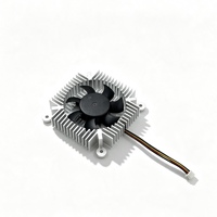 Dissipateur thermique en aluminium extrudé 6063 OEM d'usine 626214mm avec ventilateur PWM 5010 12V à double roulement à billes et vis à ressort pour IPC industriel RoHS2
