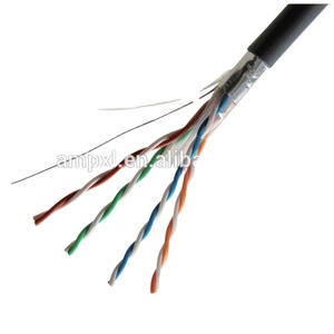 Cat6 STP che chắn cáp mạng 305m, FTP Thất Bại cặp xoắn cho sử dụng công nghiệp, 10 Gigabit <span class=keywords><strong>Ethernet</strong></span> LAN Cáp - Product Image 2