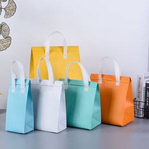 Wholesale Custom Flat Mouth Self Adhesive Small Thermal Bag Food Delivery Insulated <b>Mini</b> Shop <b>Cooler</b> Bags with logo for Food - Product Image 3