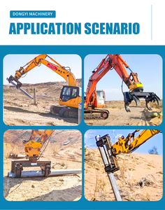 Tùy chỉnh 360 độ xoay máy xúc tập tin đính kèm cần cẩu đống Ống graapples Setter thủy lực cực lấy - Product Image 6