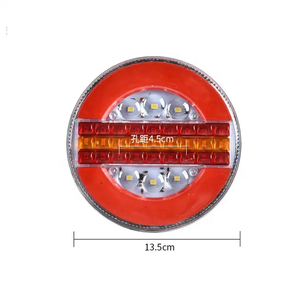 Feu arrière rond à LED Hamburg pour camion, feu stop de pare-chocs arrière, feu de position DRL, clignotant séquentiel pour remorque, bus, fourgonnettes, 4x4, 12V 24V - Product Image 5
