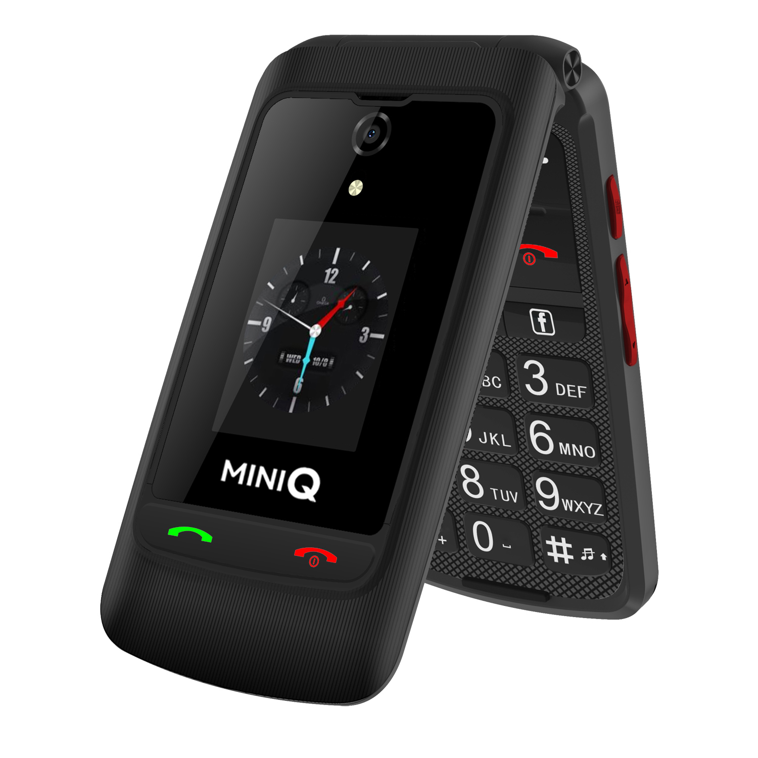 TIQ米国地域4GスマートフリップT携帯電話At & t Phone Google