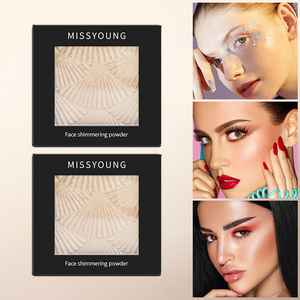 Venta al por mayor de alta calidad personalizar brillo resaltador paleta de polvo contorno facial <span class=keywords><strong>maquillaje</strong></span> resaltar <span class=keywords><strong>cuerpo</strong></span> <span class=keywords><strong>bronceador</strong></span> - Product Image 3