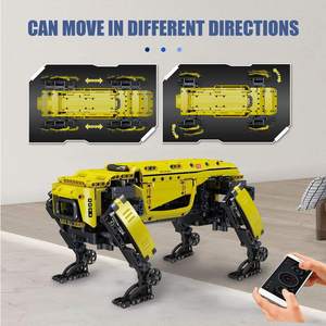 Kit de construction de robot chien télécommandé Mould King 15075 jaune, programmable par application, jouet STEM, module d'alimentation, modèle éducatif, cadeau pour enfants de 8 ans et plus - Product Image 4
