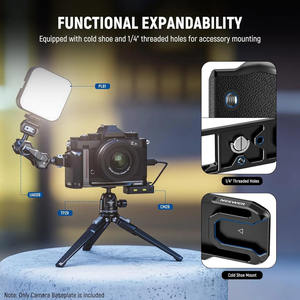 Neewer ZFC แผ่นฐานติดตั้งกล้องอะลูมิเนียมอัลลอยย้อนยุคแบบบางพิเศษพร้อมที่จับรูปตัว L สำหรับ <span class=keywords><strong>Nikon</strong></span> <span class=keywords><strong>Z</strong></span> <span class=keywords><strong>FC</strong></span> - Product Image 5