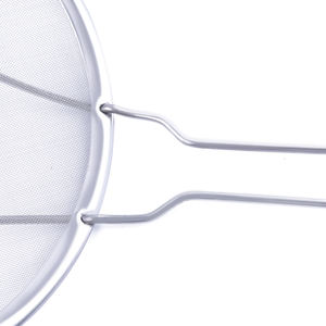 Écumoire à mailles fines en acier inoxydable grande capacité avec long manche, écologique et facile à nettoyer, <span class=keywords><strong>pour</strong></span> filtrer la farine et le riz - Product Image 3