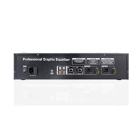 EQ-888 Égaliseur Sonore Professionnel Numérique à Double Canal 31 Bandes pour Système Crossover, Égaliseur Graphique Audio pour Scène et Concert