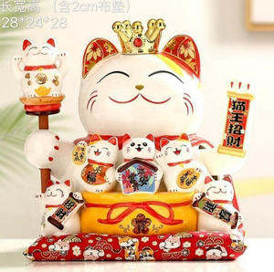 巨大な11インチ電動手を振る腕ビッグサイズ自動振る手ラッキーキャッキングマネキネコ店開店用 - Product Image 6