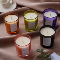Bougie en cire de soja en forme de branche d'arbre personnalisée, cadeau de Noël, pot en verre, fabrication artisanale, écologique, brûle de 12 à 24 heures, boîte cadeau