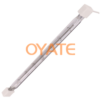 Lampe chauffante infrarouge halogène à tube de quartz personnalisée OEM 415 V 2000 W 950 mm pour machine de soufflage de bouteilles en PET