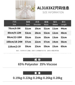 <span class=keywords><strong>Vestito</strong></span> Floreale Soffice per Bambina, Abito Estivo per 6 Mesi-3 Anni, Outfit Quotidiano e per Compleanno, Vestiti per Bambine e Bimbe Piccole - Product Image 6