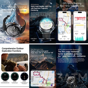 Ts400 3ATM không thấm nước ngoài trời thể Thao Smartwatch độ cao phong vũ biểu sức khỏe Màn hình định vị GPS ai Gpt Đồng hồ thông minh ts400 - Product Image 3