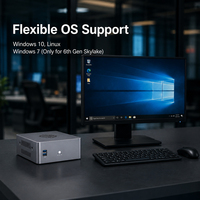 Mini Computadora de Escritorio Q70600G6, CPU Intel Core I3 I5 I7 de 6ª, 7ª, 8ª y 9ª Generación, 6 Puertos LAN Gigabit Intel I210-AT, Firewall, Mini PC