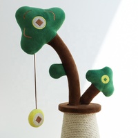 Conception originale : Griffoir pour chat, structure d'escalade pour chat en herbe verte, jouet durable pour chat sur pied