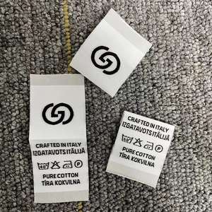 공장 맞춤형 짠 라벨 목 칼라 라벨 의류 라벨 - Product Image 2