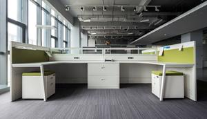 Postes de travail de bureau modernes Bureaux réglables <span class=keywords><strong>en</strong></span> acier Poste de travail sur pied fixe/portable Table du personnel pour le travail de bureau - Product Image 6