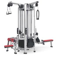Équipement de musculation multifonctionnel Cheongar Commercial, machine à câbles à quatre stations en acier métallique pour l'entraînement musculaire
