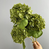 Simulasi Bunga Hydrangea untuk Dekorasi Pernikahan & Rumah, Terasa Seperti Asli, Melembapkan, Bahan Plastik Berkualitas Tinggi & Karet Lembut, Cetak 3D