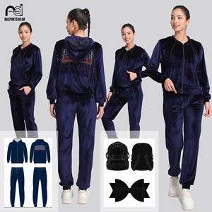 Custom Cheerlead Jacket and Leggings Cheerleading Uniforms Customized Cheer Warm Ups Tracksuits - Product Image 5