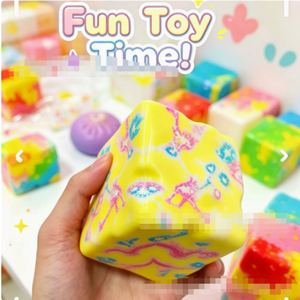 Juguete Antiestrés de Bloques de Goma Suaves con Diseño de Arcoíris, para Adultos y Niños, Regalo Sensorial para el Escritorio - Product Image 2