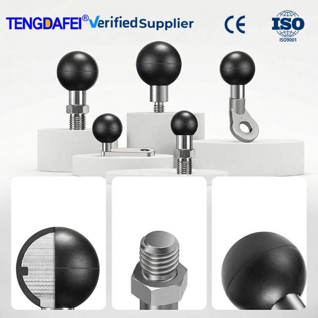 Factory 25mm Ball Head Adapter M6/M8/M10 for Motorcycle Mirror Phone Mount, Metal Anti-Vibration