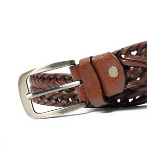 Ceinture en cuir de vachette pour homme avec boucle en alliage, motif uni, logo personnalisé, style formel et décontracté, haute qualité, largeur 3,4 cm - Product Image 2