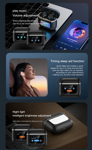 V8 Nâng Cấp ANC Không Dây <span class=keywords><strong>Bluetooth</strong></span> Earbuds Với LCD Màn Hình Cảm Ứng Có Thể Hiển Thị Tai Nghe Stereo Tai Nghe Không Thấm Nước Pro <span class=keywords><strong>2</strong></span> Tai Nghe - Product Image 5