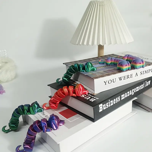 Modèles de jouets pour enfants en plastique imprimés en 3D, animaux et dinosaures créatifs et décoratifs, articulés, pour le soulagement du stress et le divertissement - Product Image 3