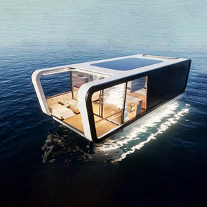 Casa flotante de acero de lujo para uso móvil estático impermeable frente al mar <span class=keywords><strong>vista</strong></span> insonorizada para <span class=keywords><strong>lago</strong></span> comedor Resort <span class=keywords><strong>Hotel</strong></span> Patio - Product Image 3