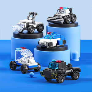2024 nouveautés enfants Police militaire briques jouets pompiers Mini modèles ingénierie véhicule bloc de construction ensemble - Product Image 6