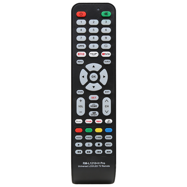 Factory New Arrival RM-L1210+H PRO Universal Rolling Code Remote Control for Smart LED LCD TV IPTV OEM ODM Custom Wholesale