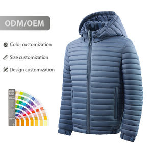 Manteau pour garçons imprimé personnalisé, manteau épais coupe-vent et imperméable, veste à capuche à manches longues pour garçon, veste de Noël KG-306 - Product Image 1