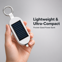 Batterie externe portable mini 2000 mAh Type-C, chargeur solaire sans fil, batterie de secours OEM/ODM, cadeau direct usine pour smartphone et montre