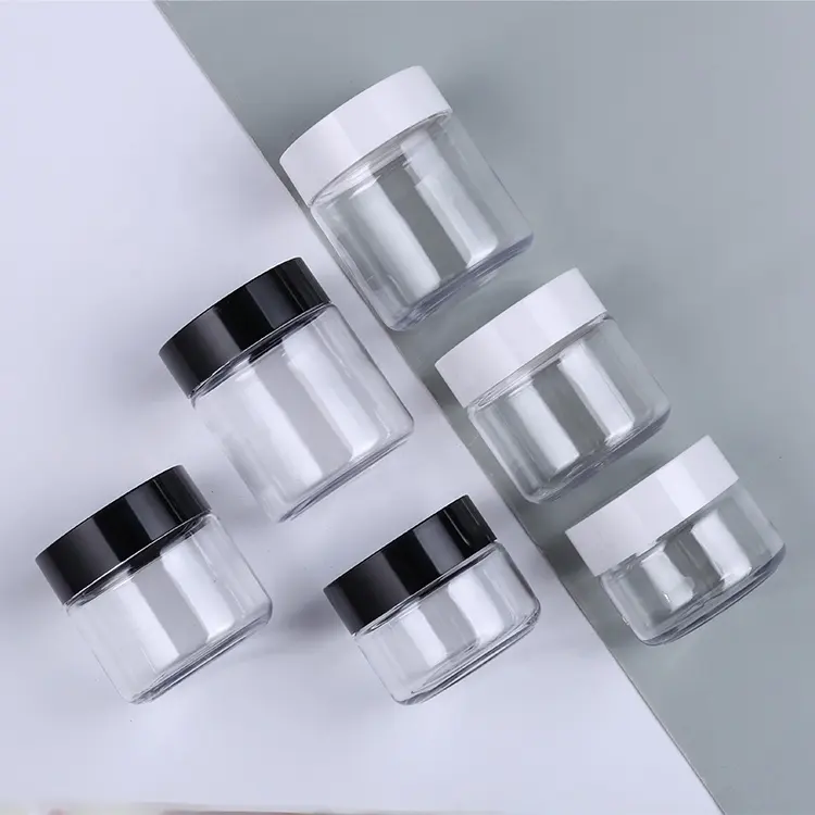 Пустая банка для воска и крема для тела, пластиковая упаковка, пластиковая банка для домашних животных, пластиковая упаковка для ухода за кожей