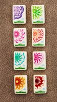 Set Mahjong Akrilik Putih Gading Mewah Modern Grosir 160pcs Ubin Permainan Papan Berpola Warna-warni dengan Ukiran Laser untuk 4 Orang