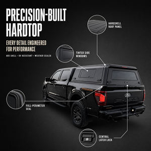 Capot rigide en aluminium pour camionnette <span class=keywords><strong>Ford</strong></span> F-150 Tremor 5,5 pi 6,5 pi Noir Verrouillable Étanche OEM ODM - Product Image 5