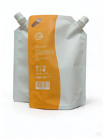 Pochette souple personnalisée avec bec verseur, sans BPA, anti-fuite, pour savon liquide, shampoing, gel douche, emballage de liquides de soins personnels