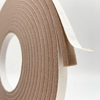Tira de Sellado de Espuma de PVC Hermética de 3/16 Pulgadas de Espesor, Buena Compresión, Junta Adhesiva de una Sola Cara para Ahorro de Energía en Ventanas