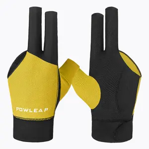 Gants de billard de qualité supérieure Logo personnalisé Gants de billard durables à 3 doigts Accessoires de billard