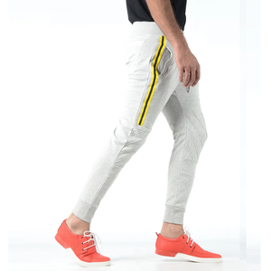 Custom <b>Men's</b> Casual Style Sweatpants 100% Recycled Polyester Black Tie-Dye Striped Pants with Mid-Waist <b>Drawstring</b> Closure - Product Image 3