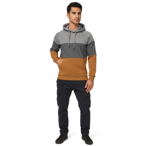 Suministro Directo de Fábrica, Sudadera con Capucha y Cremallera para Hombre, 100% Algodón, Forro Polar, 300g, Térmica, Transpirable, de Secado Rápido - Product Image 1