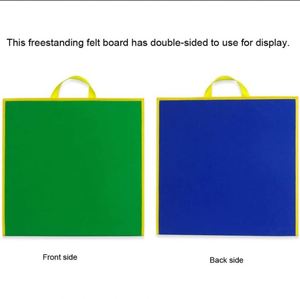 Foldable Double Sided Flannel Board Kids Free Standing Felt Letter Board Glossy Educational Toys Resources Bag Included - Product Image 2