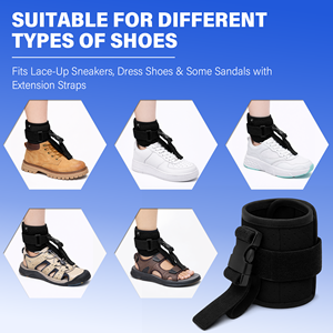 Orthèse cheville-pied pour pied tombant avec attelle à ressort et sangle réglable - Product Image 6