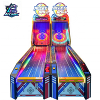 Machine de jeu d'arcade de bowling à billes pour 3 joueurs, à monnayeur, avec système de rédemption de tickets, pour salle de jeux familiale (FEC)